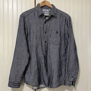 Jungmaven ojo hickory stripe long sleeve shirt